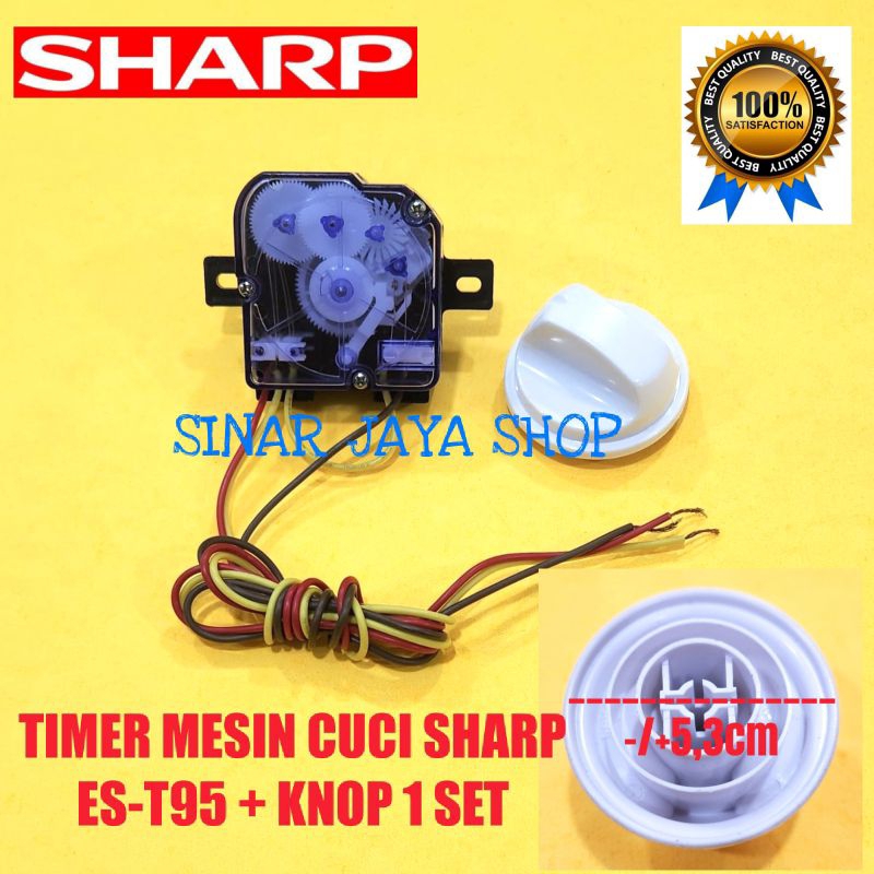 Timer Mesin Cuci SHARP ES-T95 - Timer 3 Kabel + Knop