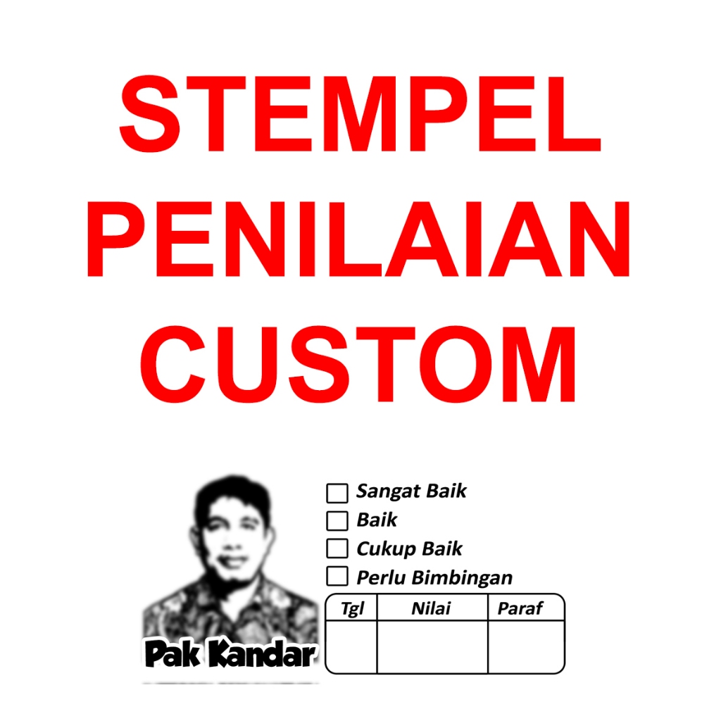 

STEMPEL flash NILAI GURU pakai custom Foto