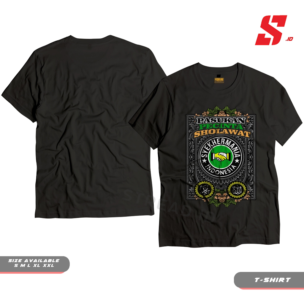 Kaos Baju Tshirt Distro Syekhermania Indonesia Pasukan Pecinta Sholawat Pria Wanita