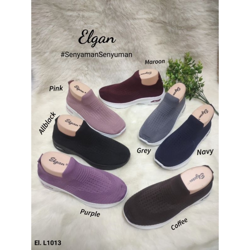 BRAND NEW SEPATU SNEAKERS SLIP ON WANITA SEPATU OLAHRAGA KASUAL SPORT SHOES ELGAN