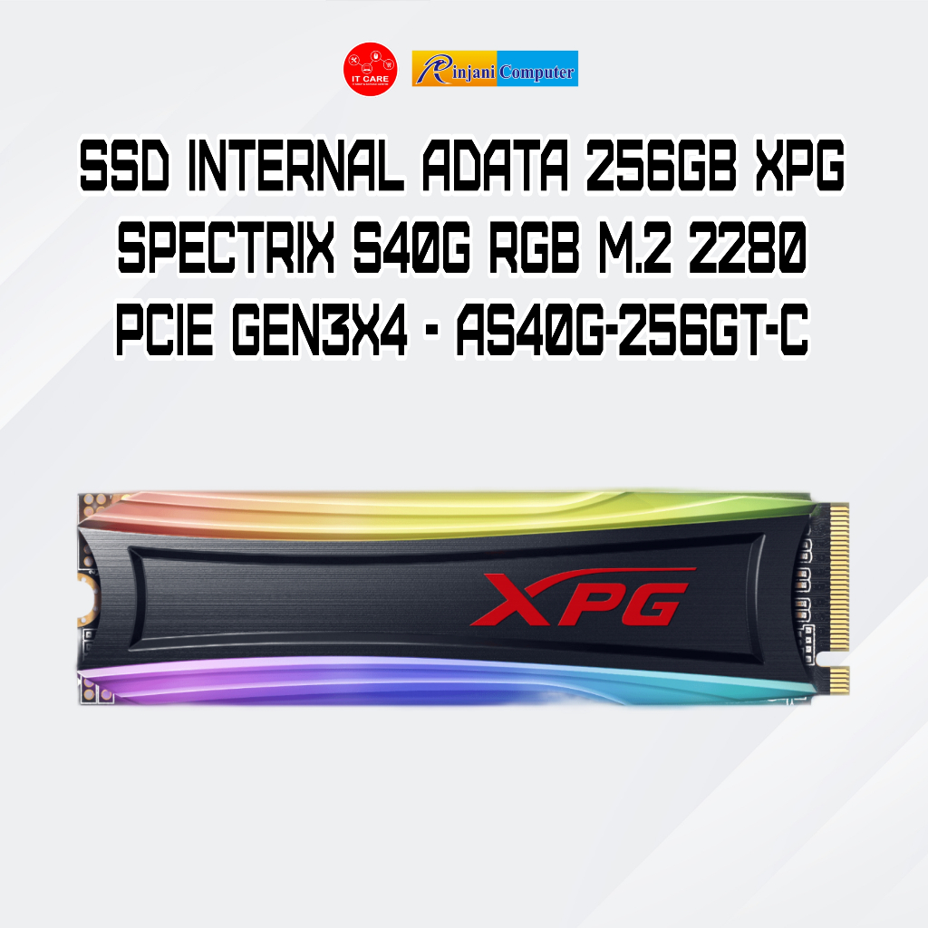 SSD Internal ADATA 256GB XPG SPECTRIX S40G RGB M.2 2280 PCIe Gen3x4