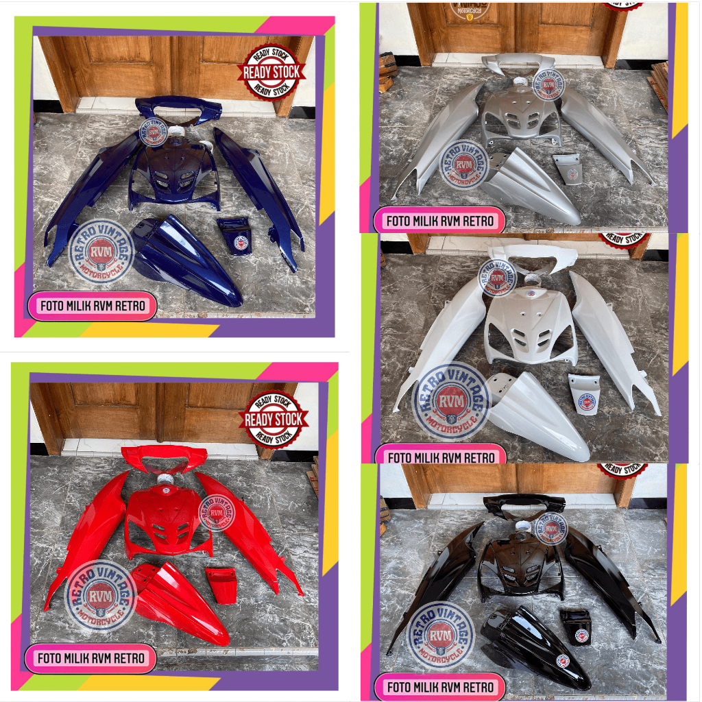 Full Bodi Body Motor Mio Sporty Full Set Cover Full body halus Yamaha Mio sporty / Mio lama All Warn