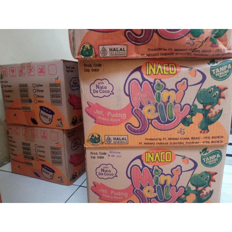 

Jelly Inaco 1 karton/ 10kg aneka rasa buah segar karton