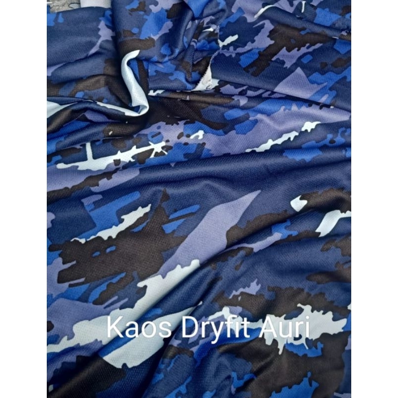 Bahan Kain Kaos Dryfit Loreng TNI AU