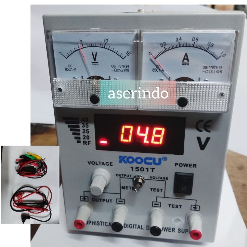 DC POWER SUPPLY HP DIGITAL KOOCU 1501T 1AMPER 15V/POWER SUPPLY DIGITAL