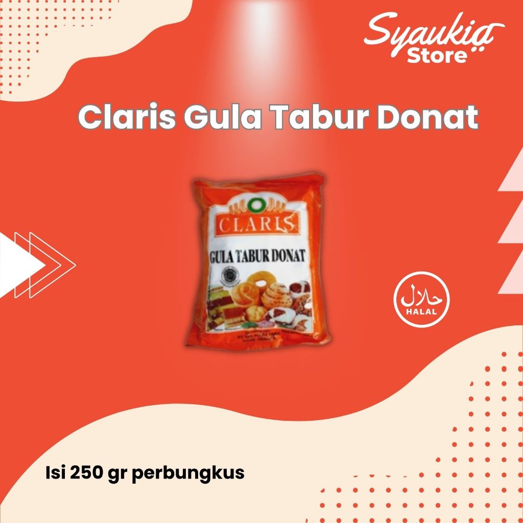 

Claris Gula Tabur Donat 250 Gr Gula Donut Sugar Syaukia Store