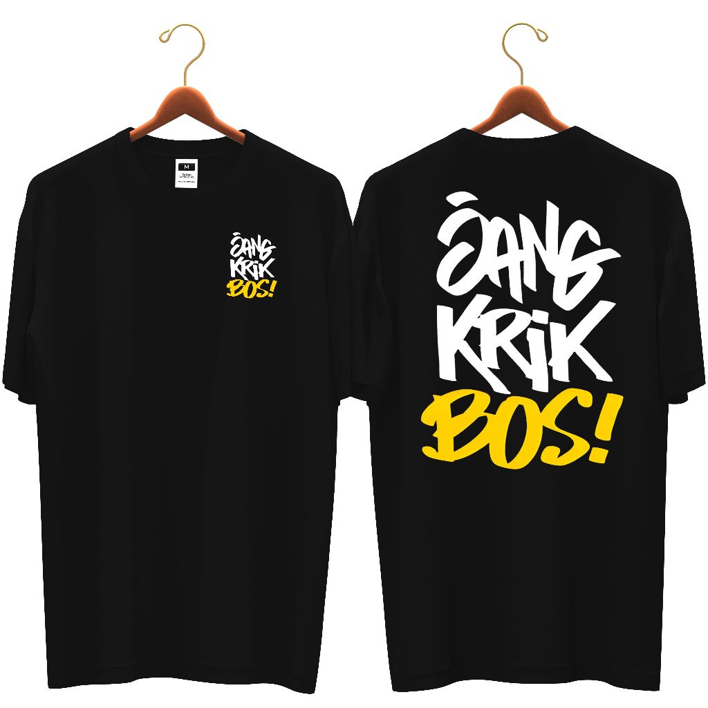 BANDOENG - KONSEP JANGKRIK BOSS | BONUS STICKER KATA KATA | Kaos Oblong - kaos distro pria | cotton 