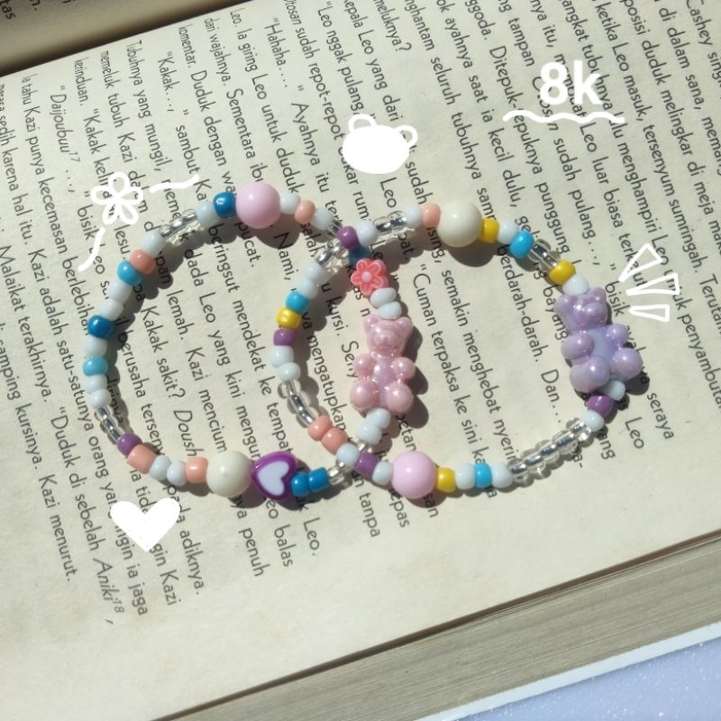 Beads Bracelet Gummy Bear/Gelang Manik Gummy Bear