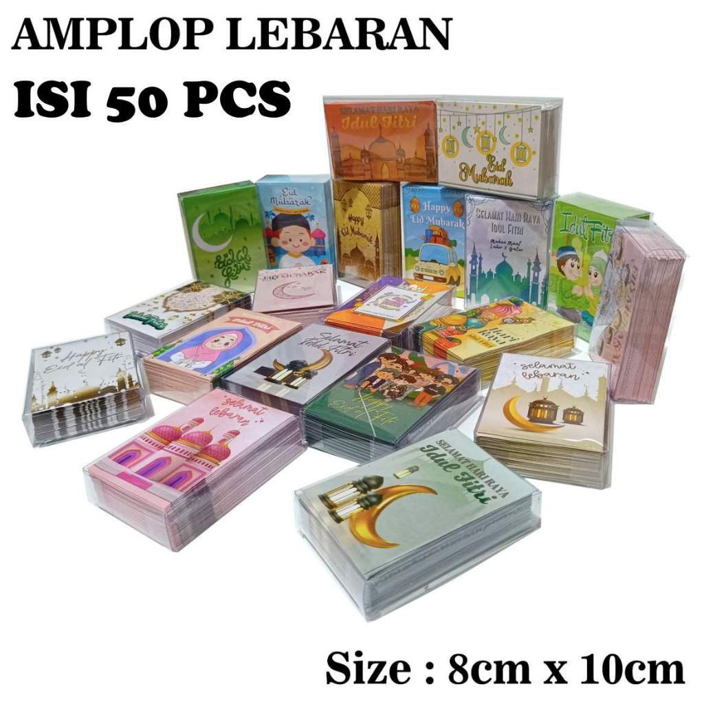 

GROSIR AMPLOP LEBARAN MIKA ISI 50 LEMBAR / ANGPAO THR HARI RAYA IDUL FITRI KARTUN LUCU RAMADHAN