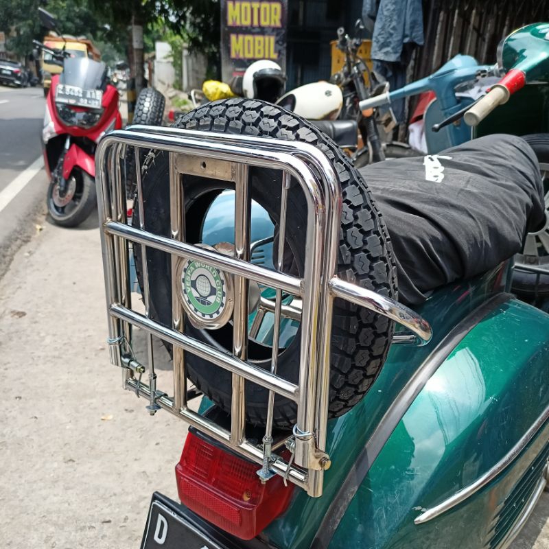 Backrack vespa rak belakang jadul vespa super sprint vbb