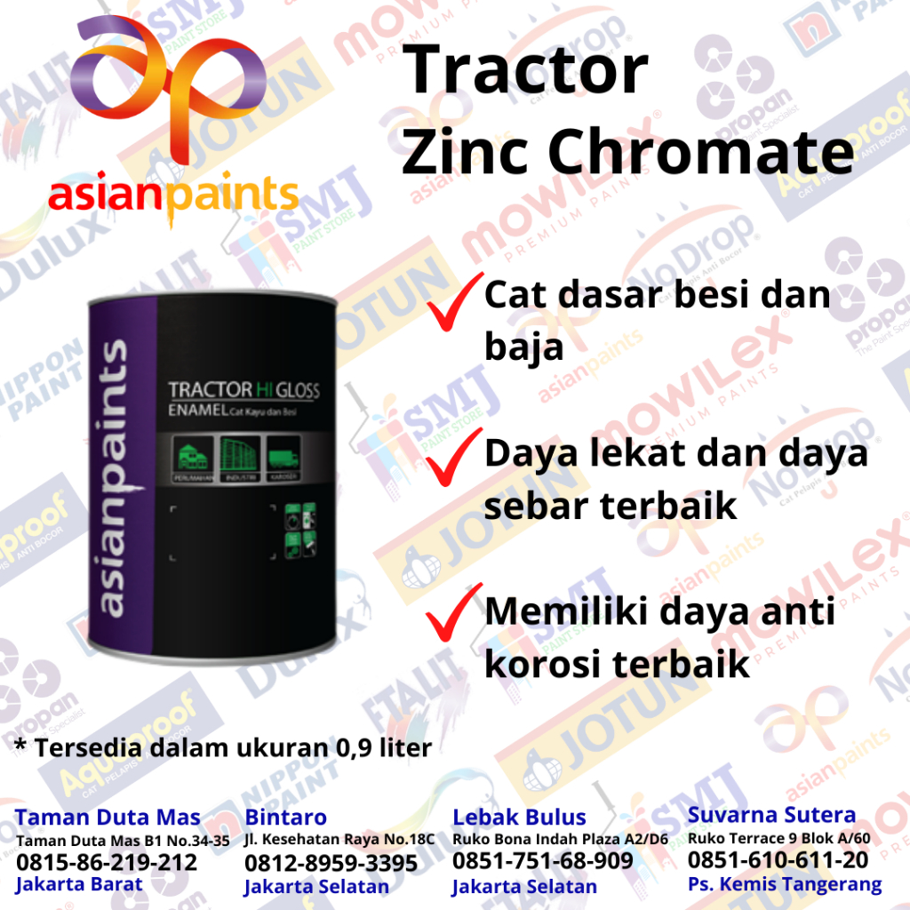 TRACTOR ZINC CHROMATE ASIAN PAINTS