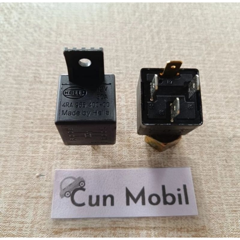 Relay Hella 12V 12 V 30A Kaki 4