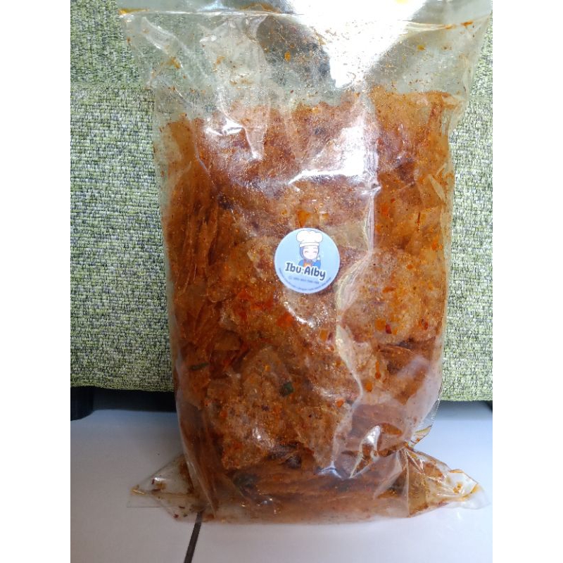 

Keripik Kaca Pedas Daun Jeruk isi 500gram