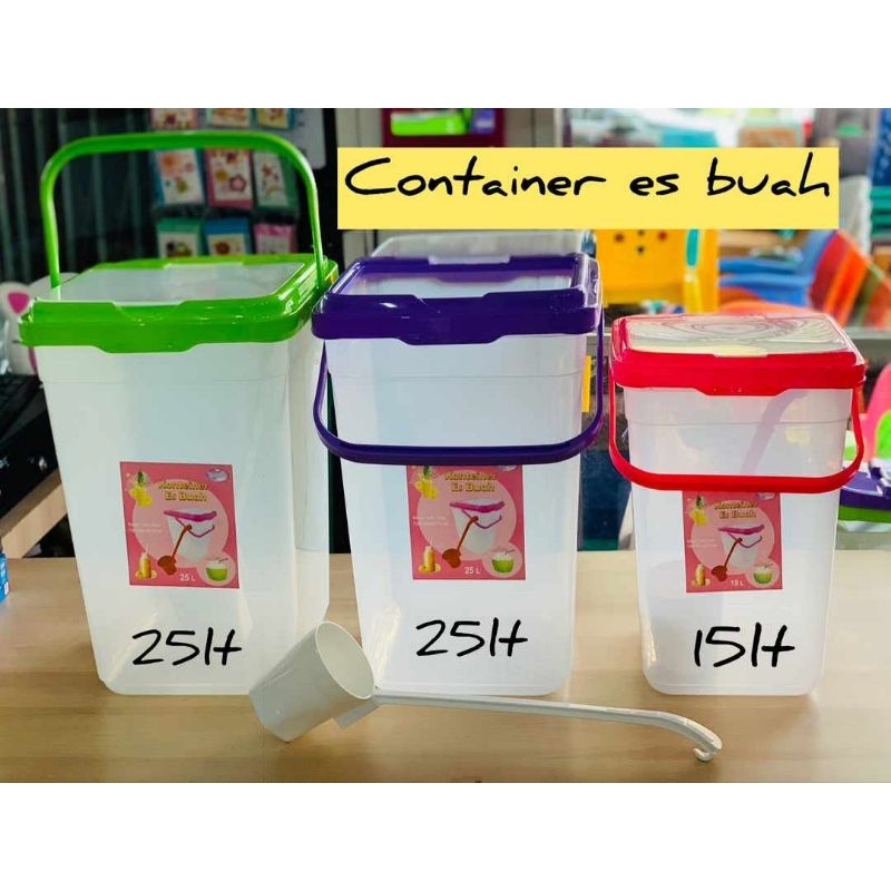 LOVENIA - KONTAINER ES BUAH DRNGAN GAYUNG | TEMPAT ES BUAH + GAYUNG PANJANG