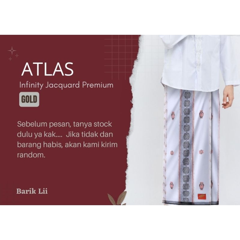 Sarung Atlas Jaguar Infinity Gold Jacquard