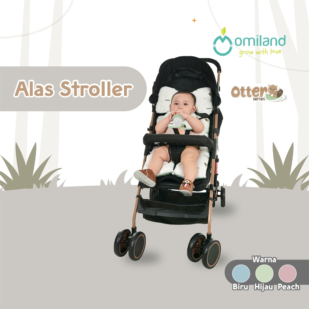 [ND] Omiland Alas Stroller Bayi Dan Bantal Dot / Alas Stroller