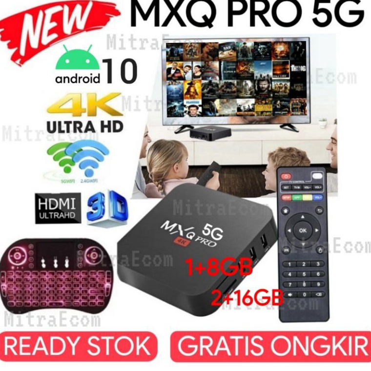 eJ Android Set Top TV BOX MXQ PRO 5G RAM 2GB16GB  4GB32GB 1GB8GB 4K Smart TV Box MXQ Pro 5G