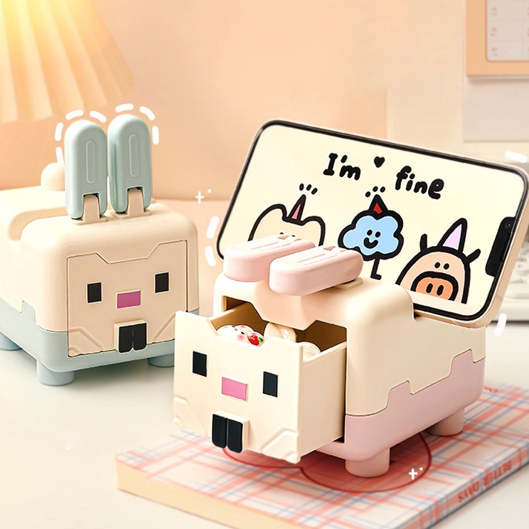 BQ Phone Holder Karakter Tempat Dudukan HP Lipat Folding desktop