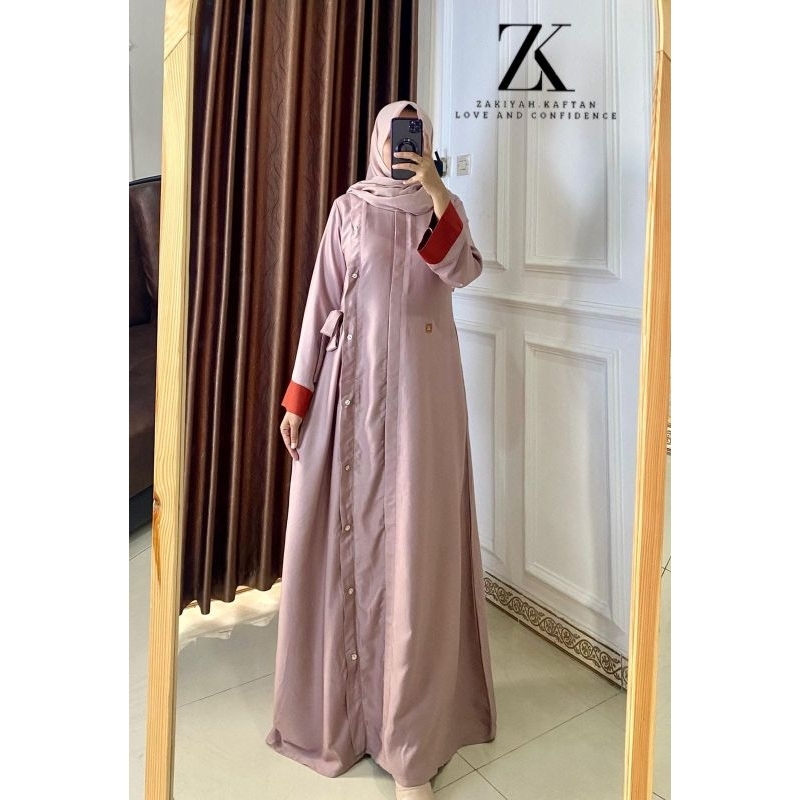 dress zakiyah kaftan (ready)