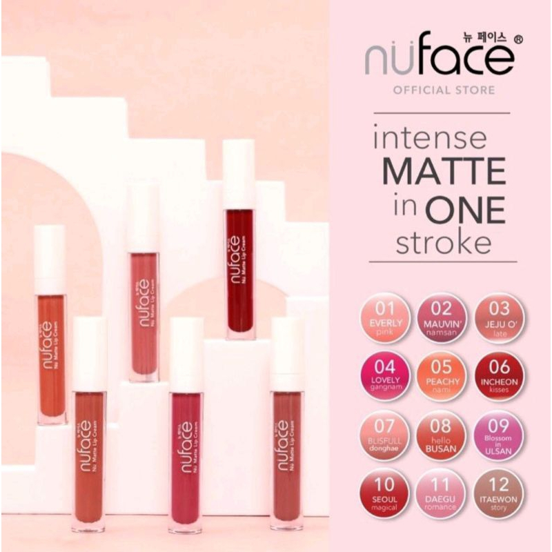 NU FACE Matte Lip Cream Lipstik Lip tint