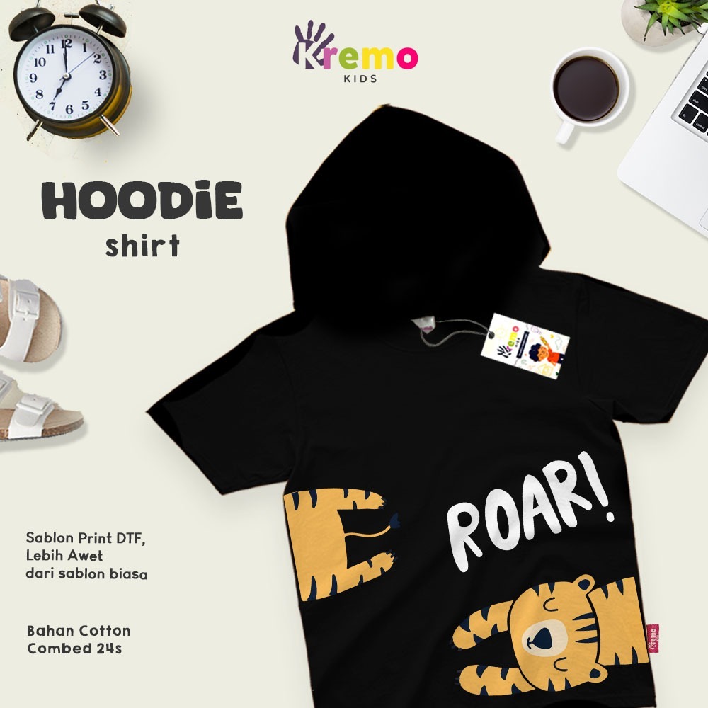 HOODIE DINO SERIES ANIMAL TIGER ROAR