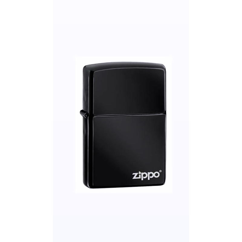 korek zippo original USA 24756ZL Ebony Black Jet w/zippo