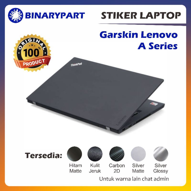 GARSKIN LAPTOP LENOVO THINKPAD A SERIES — Stiker Laptop Lenovo Thinkpad Seri A