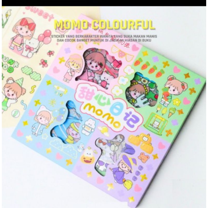 

Stiker Momo Mix 4 Warna isi 100 Lembar, Bukan Stiker Mini.