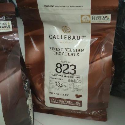

Callebaut Milk 823 NV 33,6% 2,5kg Chocolate Couverture Coklat 823NV