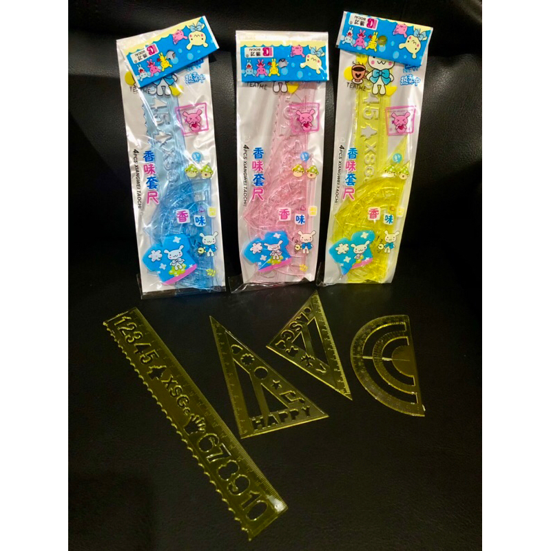 

Mistar / penggaris bocai set 4in1 (per set) - PROMO