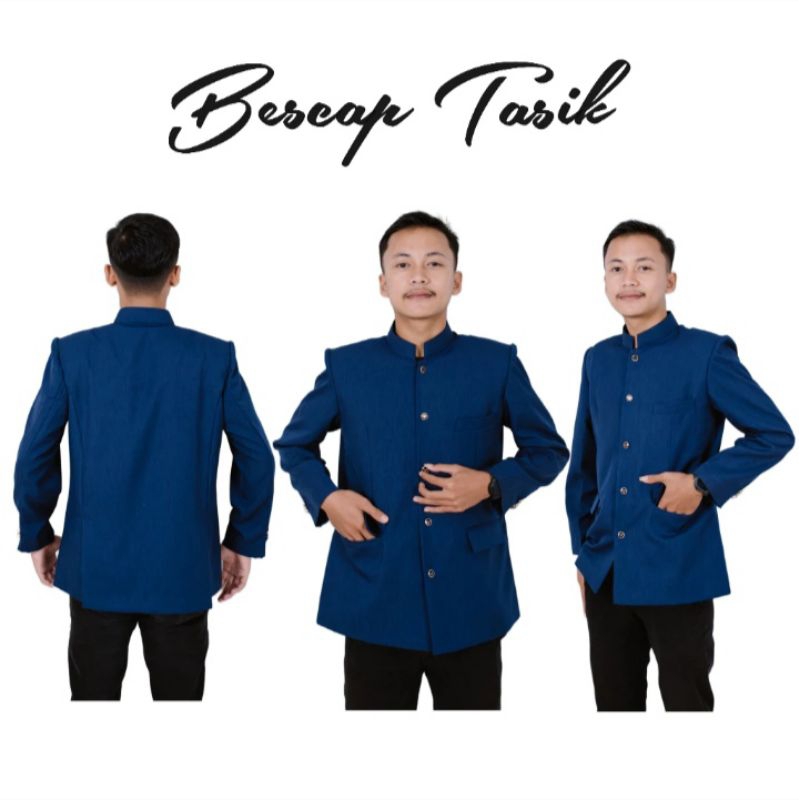 Bescap Tasik || Jasko Polos Premium Bescap Tasik Baju Koko Pria Terbaik Jas Koko Pria Dewasa Jas Fro