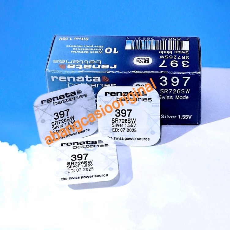 Baterai Renata 397 Renata SR726SW Renata 726 726SW SR726 Batre Original ART Q2W6