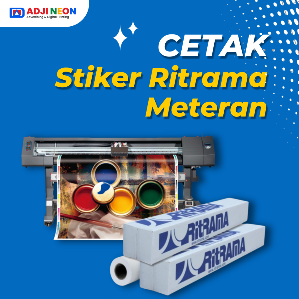 

CETAK STIKER METERAN RITRAMA (Bisa Custom Desain & Ukuran)