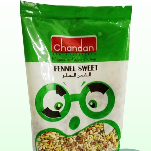 

CHANDAN FENNEL SWEET 100G /Mouth Freshener/ Penyegar mulut