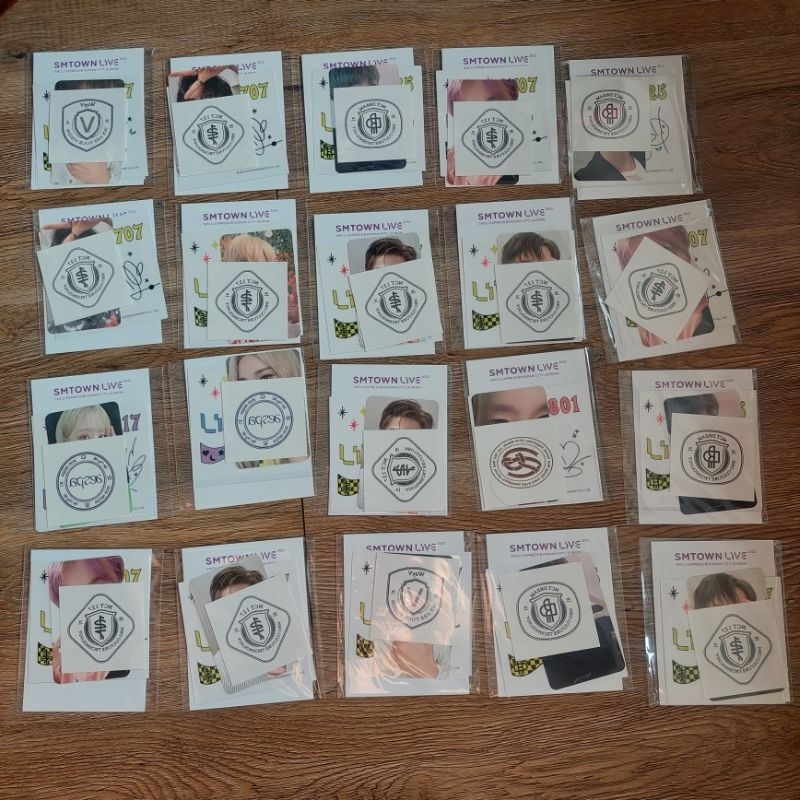 SMTOWN LIVE SMCU 2022 AR TATTOO STICKER SET WAYV NCT DREAM 127 RED VELVET AESPA JAEHYUN IRENE WINTER