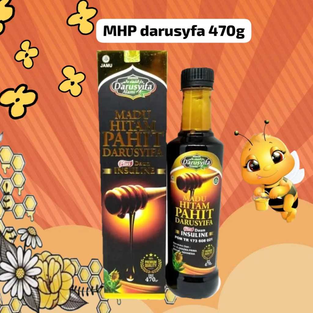 

Madu Hitam Pahit Insulin plus Propolis Madu Pahit Diabetes insuline Darusyifa isi 470 gram