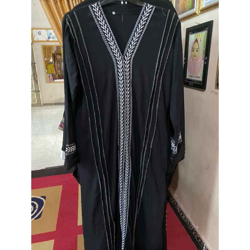 preloved abaya katun sulam / preloved pribadi abaya