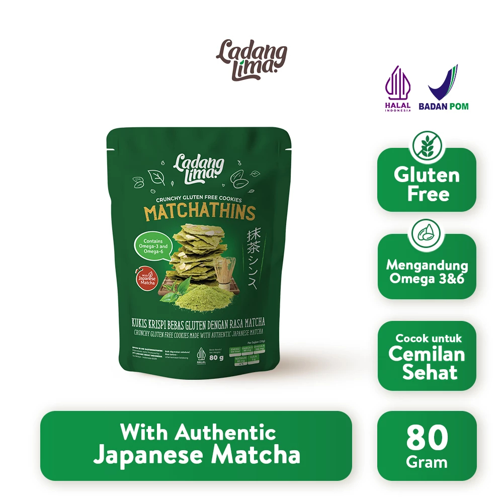 

Matchatins Cookies Healthy Snack Gluten Free Ladang Lima HALAL MUI