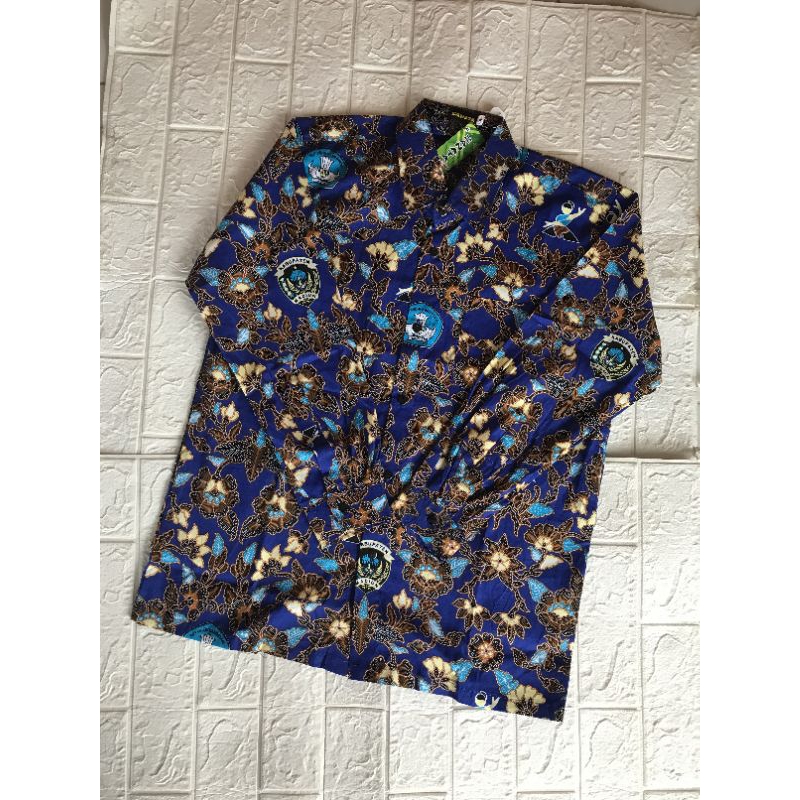 Batik SMP Kampung Pesilat Lengan Panjang/ Baju Seragam Batik SMP Madiun