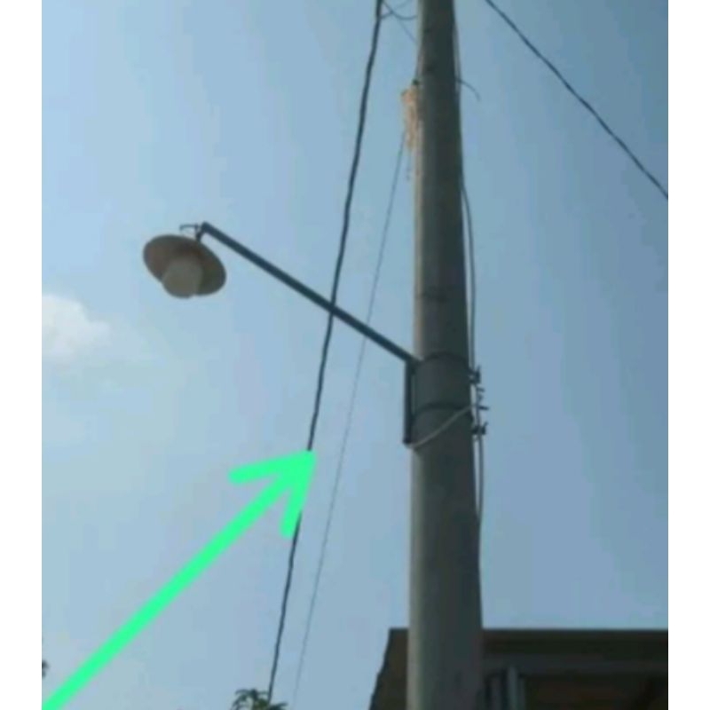 Tokaiaja Tiang Lampu Jalan 1M/ Tiang Besi Gantung Lampu Jalan