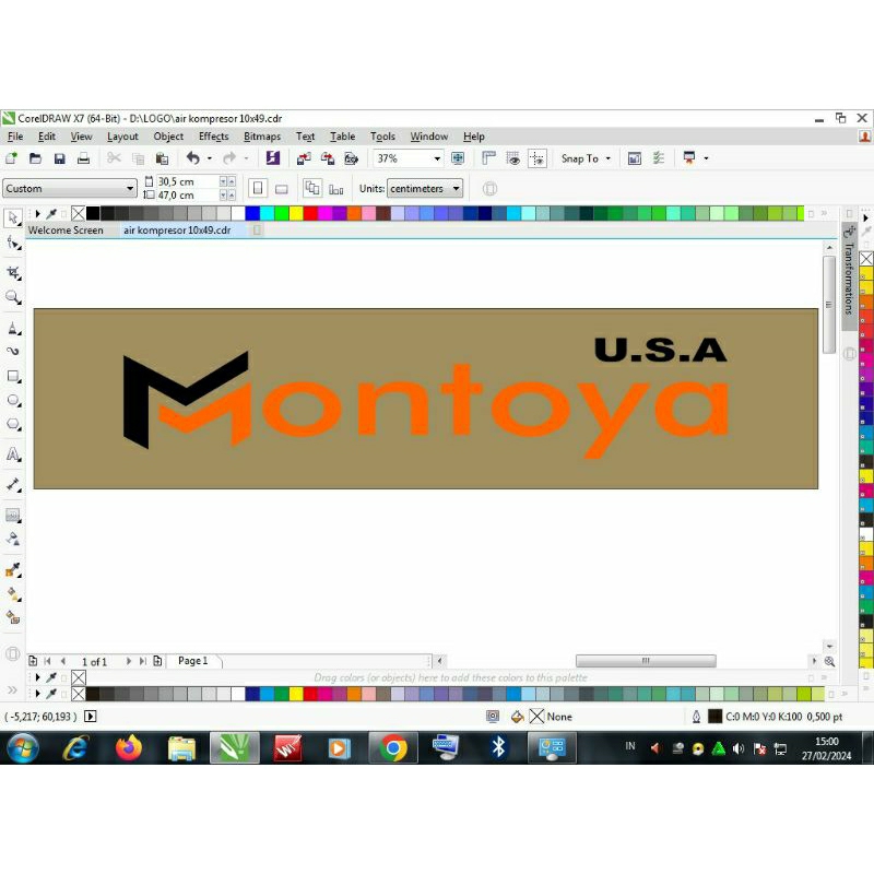 

stiker montoya compressor 50x10cm