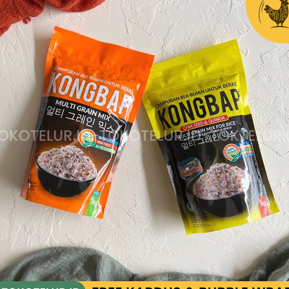 

Kilat KongBap MultiGrain Mix Beras Organik 1KG Natural Super Food Campuran Nasi HALAL ORGANIC SEHAT