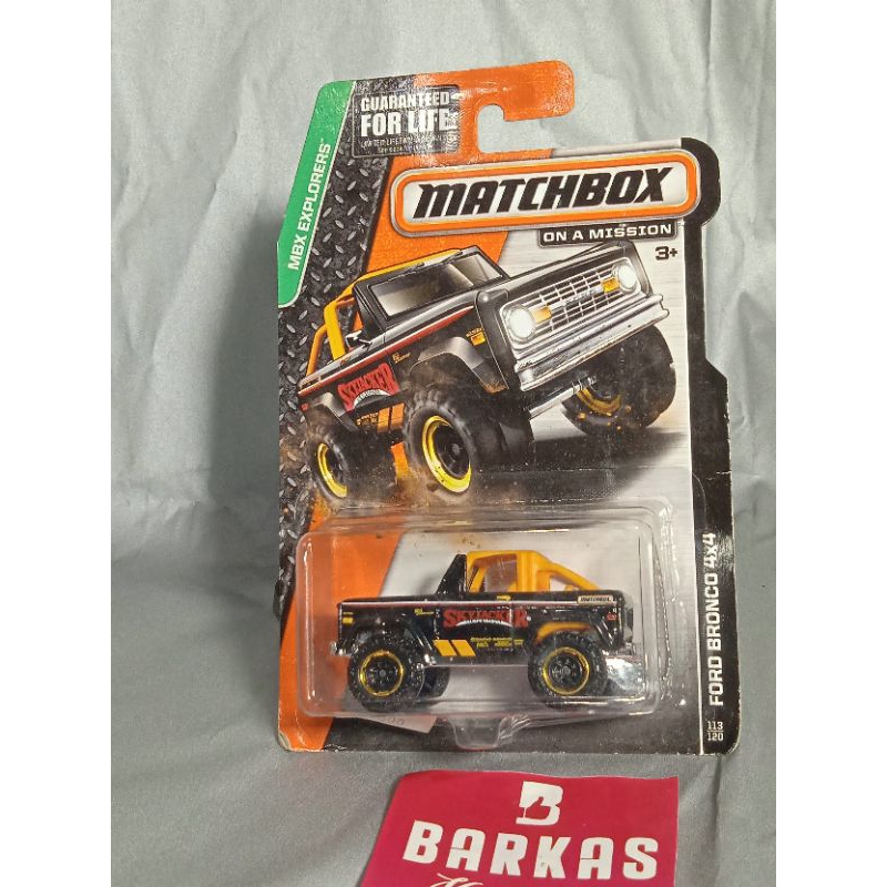 Matchbox mbx Explorers Ford Bronco 4x4