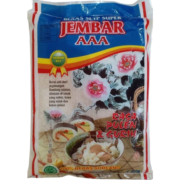 

BERAS JEMBAR AAA 5KG KUNCENBERAS