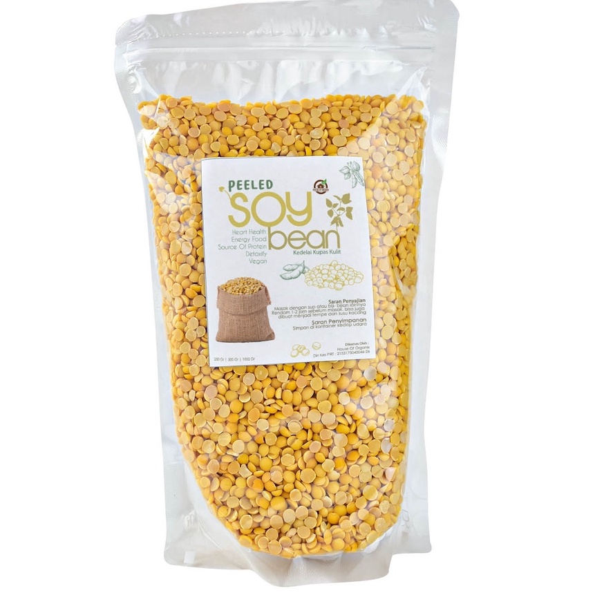 

Unggul House Of Organix Peeled Soy Bean Kedelai Kupas Kulit 1 Kg