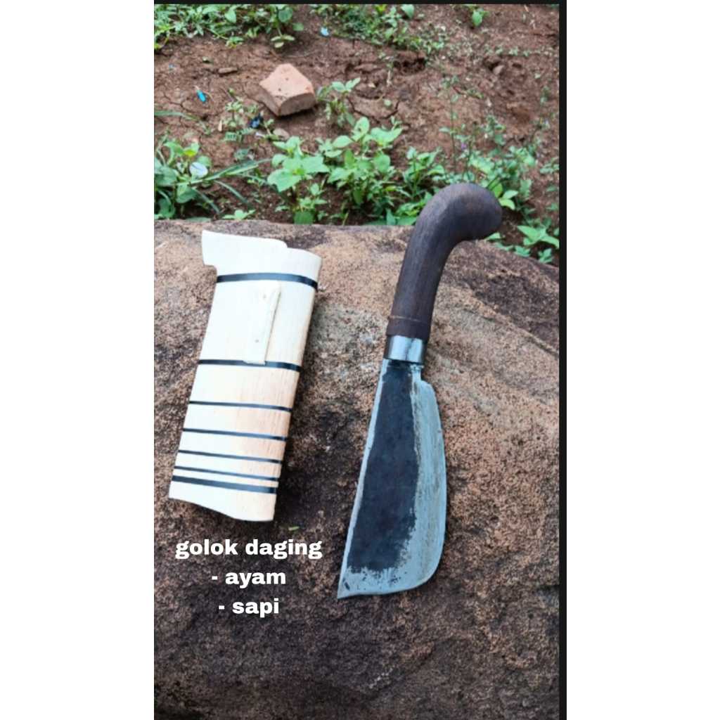 Pisau Daging  Besar Original - Pisau Golok Baja
