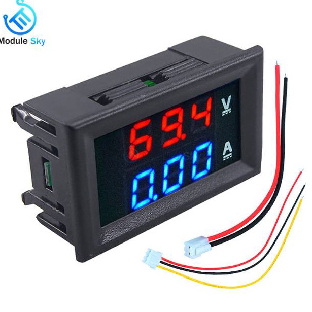 Harga Bersaing VoltAmpere Digital Volt Ampere Amper meter Voltmeter DC 1V 1A 28 28 Inch Ammeter Volt