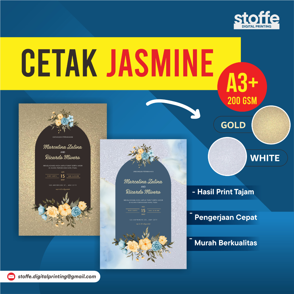 

Cetak Kertas Jasmine A3+ Cetak Undangan Cetak Fancy Paper