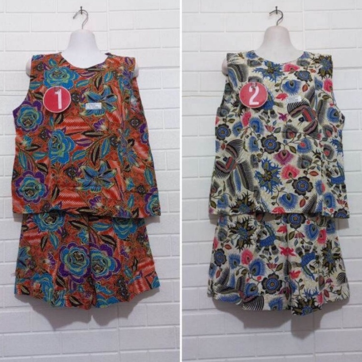 Serbu Update  DASTER KENCANA UNGU RC 16 TANPA LENGAN ORIGINAL BATIK KENCANA UNGU A14