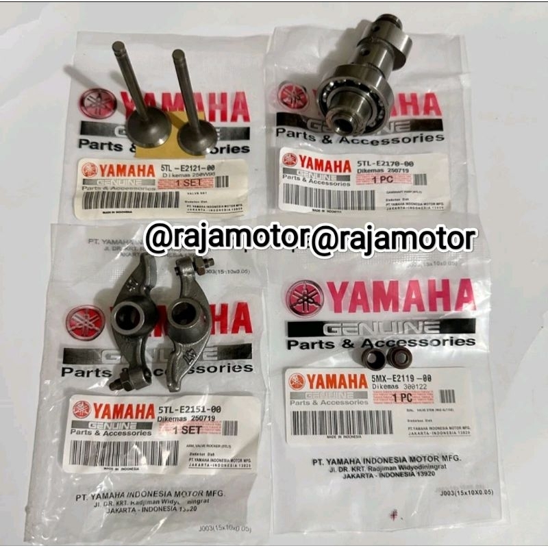 PAKET NOKEN + PELATUK KLEP + PAYUNG KLEP + SEAL kLEP  MIO SPORTY/FINO KARBU/MIOUntuk motor Yamaha Mi